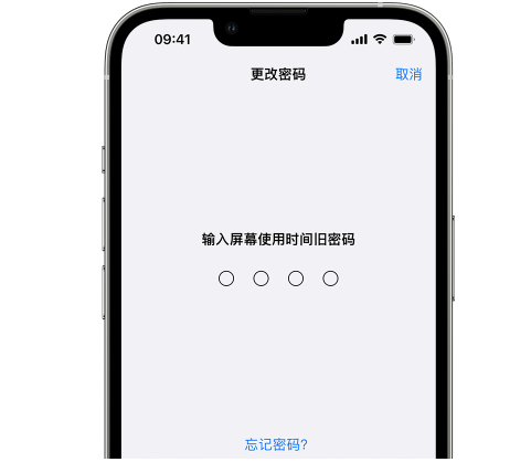 安丘iPhone屏幕维修分享iPhone屏幕使用时间密码忘记了怎么办 