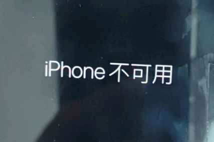 安丘苹果服务网点分享锁屏界面显示“iPhone 不可用”如何解决 