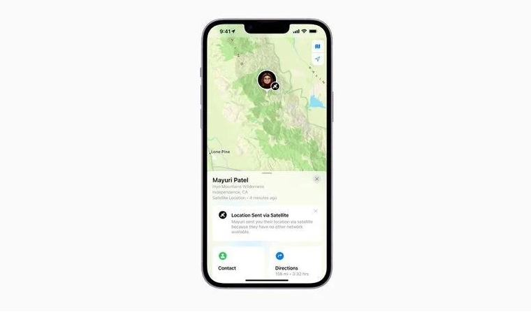 安丘苹果14维修分享iPhone14系列中 FindMy功能通过卫星分享位置方法教程 